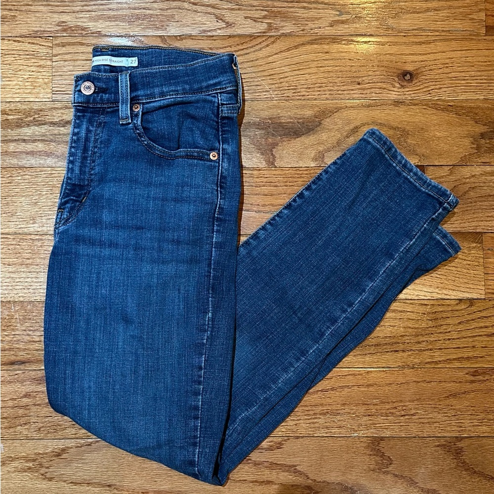 Levi's Blue Straight Leg Jeans Classic Denim